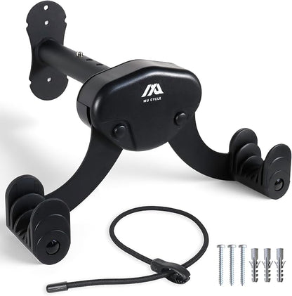 Buffalo Bike Wall Mount Rack – Adjustable Heavy-Duty Horizontal Indoor Hanger by MUCYCLE