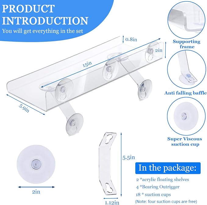 2 Pcs Plant Window Shelf, Window Plant Shelves - Image 2