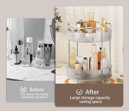 360° Rotating Makeup Organizer for Vanity, Skincare Perfume Organizers and - Image 6