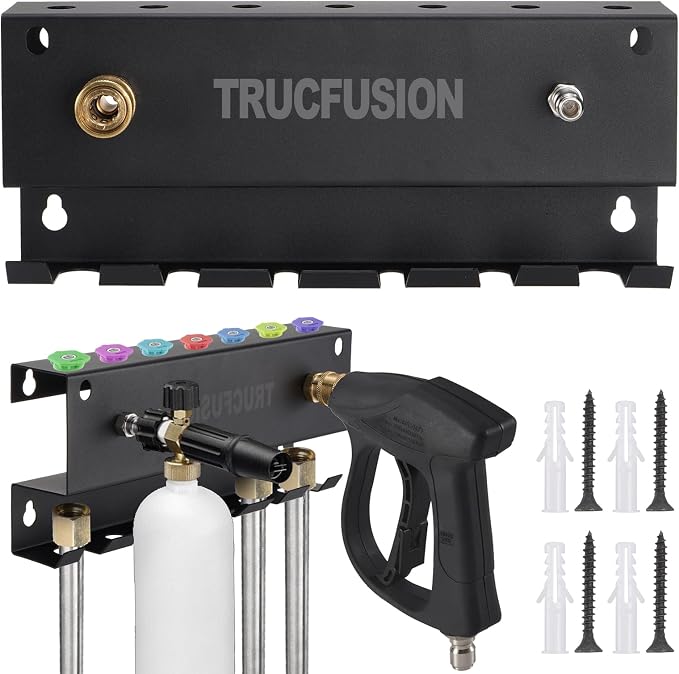 Foam Cannon Mount Pressure Washer Gun Holder Wall Mount Car Wash Accessories by TRUCFUSION