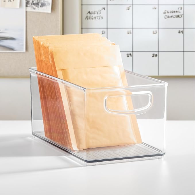 iDesign Stackable Clear Plastic Bin, - Image 8