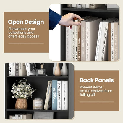 Giantex 6-Tier Bookcases Set of 2, Freestanding Storage Organizer w/Open Shelves - Image 5