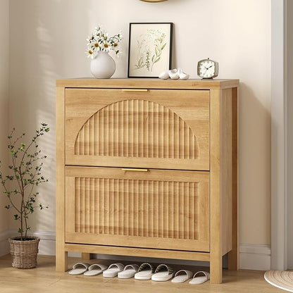 Fluted Shoe Cabinet Storage - Image 3