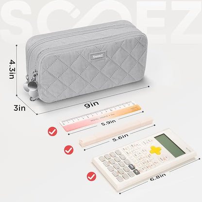 Sooez Large Pencil Case Pouch, Extra Big Pencil Bag - Image 5