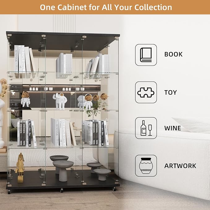 Beauty4U Glass Display Cabinet - Image 5