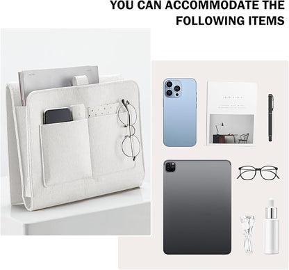 YOUDENOVA Bedside Caddy, Bedside Storage Caddy, Bedside Organizer - Image 7