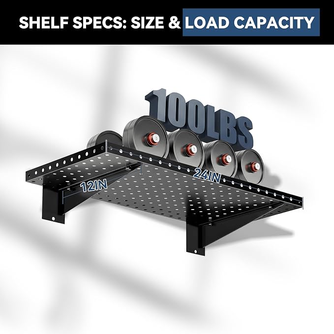 Garage Wall Shelving 2-Pack, Heavy Duty Shelves - Image 3