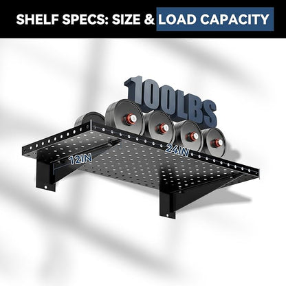 Garage Wall Shelving 2-Pack, Heavy Duty Shelves - Image 3