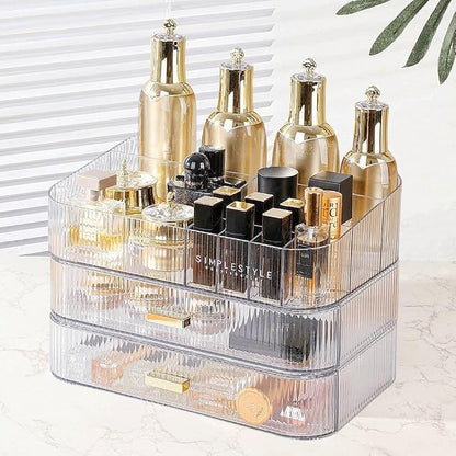 Makeup Organizer with Drawers Stackable Skincare Cosmetic Makeup organization by PLINJOY