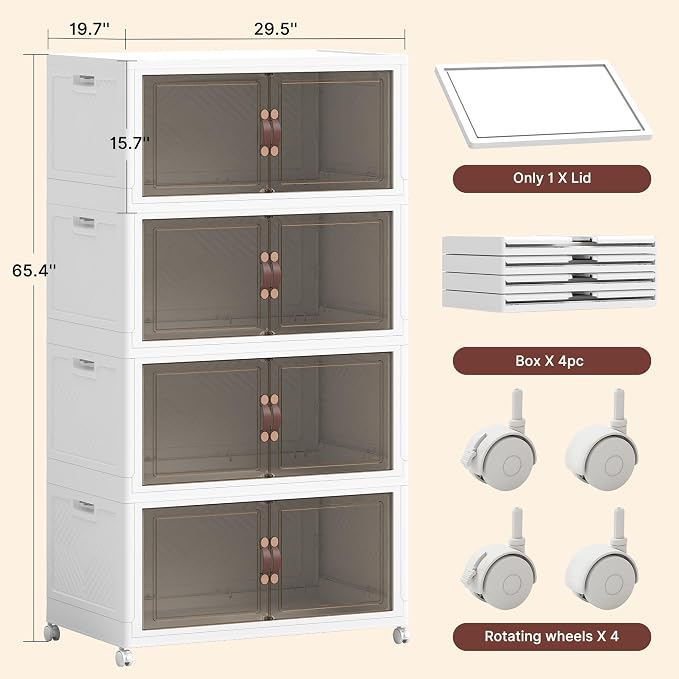 1288QT Extra Large Stackable Storage Bins - Image 2
