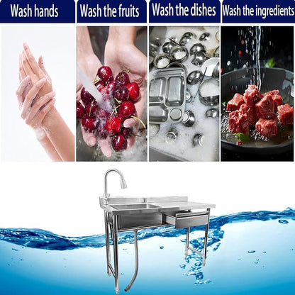 304 Stainless Steel Utility Sink - Image 6