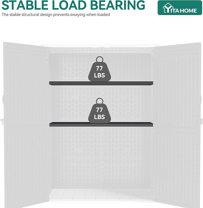 YITAHOME Metal Storage Shed Shelves - Image 5