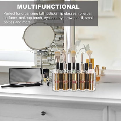 ELLDOO Rollerball Perfume Organizer, 23 Spaces Clear Acrylic Perfume Storage - Image 7