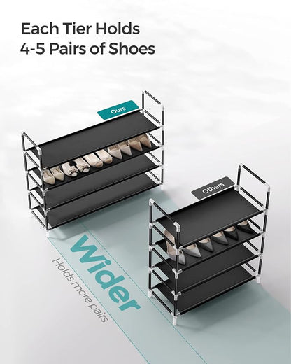 SONGMICS 4-Tier Shoe Rack, Shoe Storage - Image 5