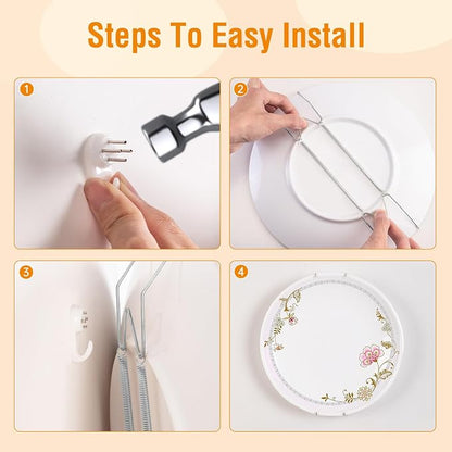 Bilillo 14 Pcs Plate Hangers for the Wall - Image 4