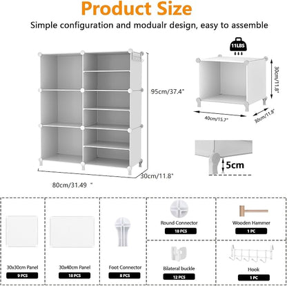 AWTATOS 6 Cube Closet Organizer Storage Shelves - Image 3