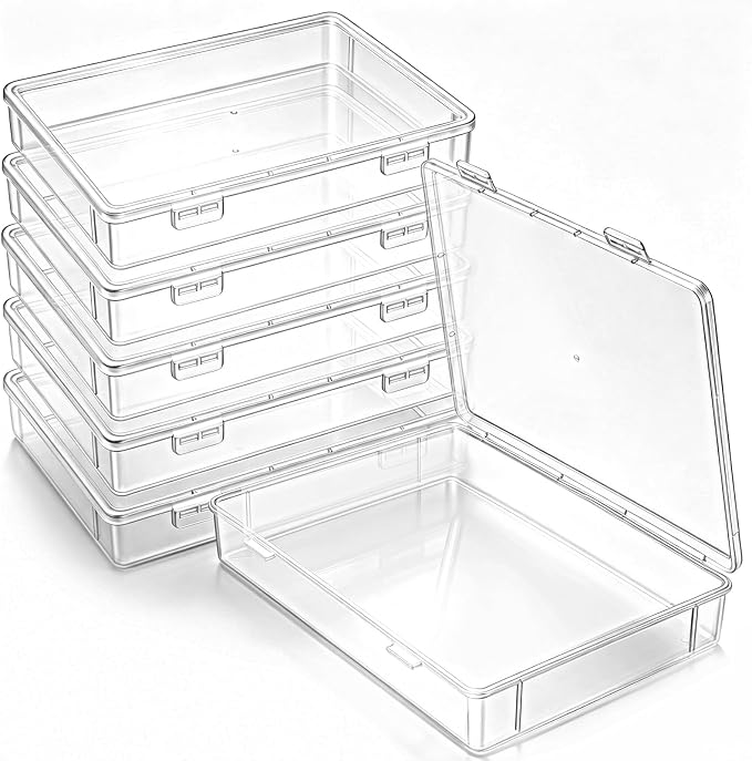 Jetec 6 Pieces Mini Plastic Clear Beads Storage Containers Box - Image 8