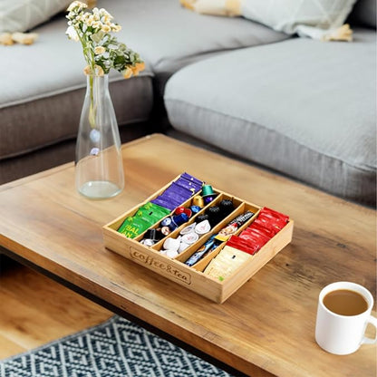 Lyellfe 2 Pack K Cup Holder for Drawers, Bamboo Tea Bag Organizer - Image 7
