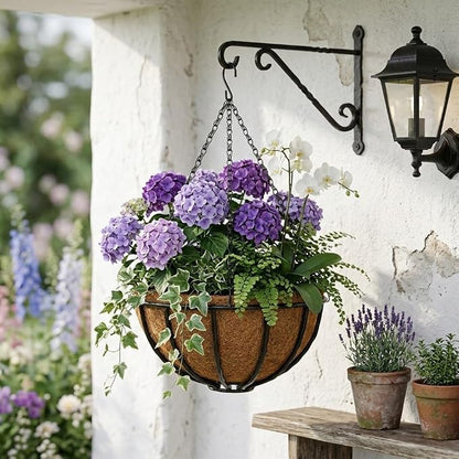 12 Inch Metal Hanging Basket - Image 5