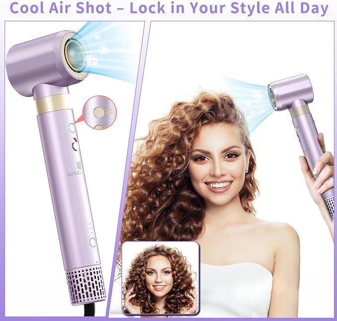 Hair Dryer Brush 8-in-1 Dual Voltage Hot Air Styler – Fast-Drying 110, 000 RPM - Image 6