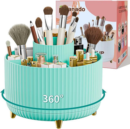 360° Rotate Makeup Brush Holder Organizer, Makeup Organizers Countertop by Unknown