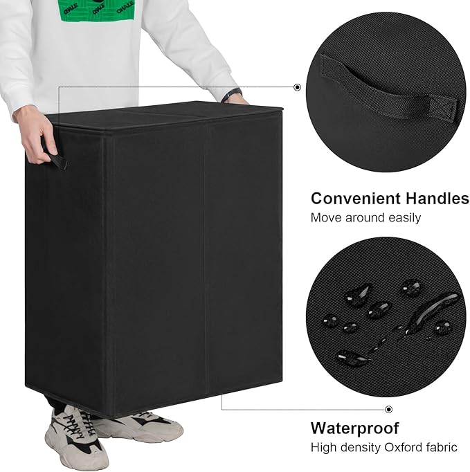 WOWLIVE 154L Double Laundry Hamper - Image 6