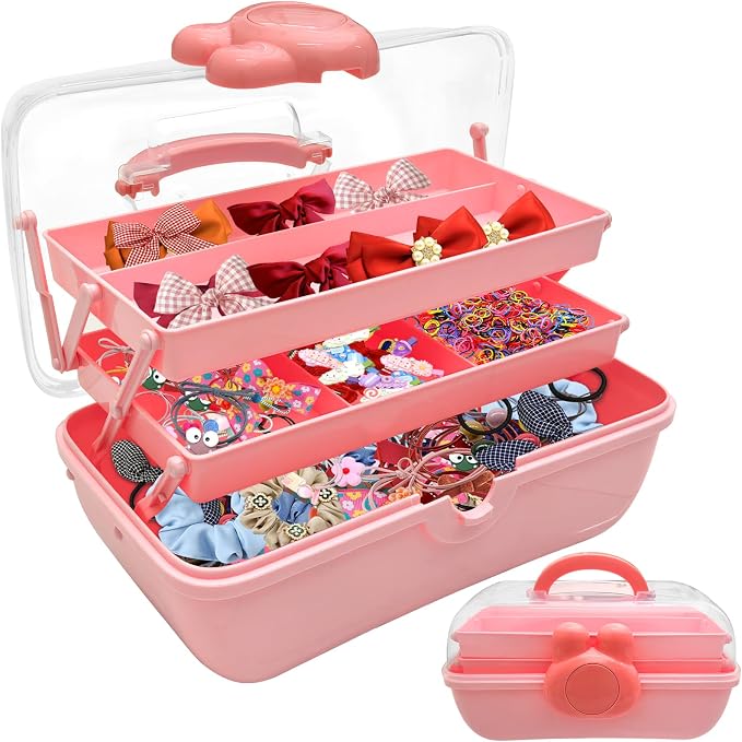 3-Tier Lockable Hair Accessories Organizer by FMOACEN