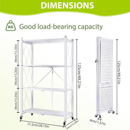 4-Tier Foldable Storage Shelf - Image 2