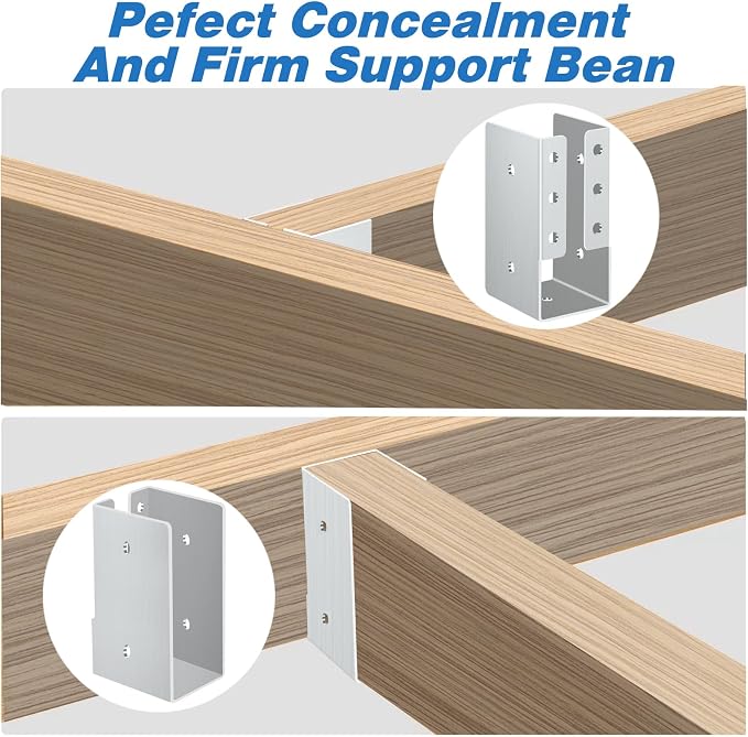 Gawicpy Concealed Stainless Steel Joist Hangers, Outdoor Trim Concealed Flanges - Image 6
