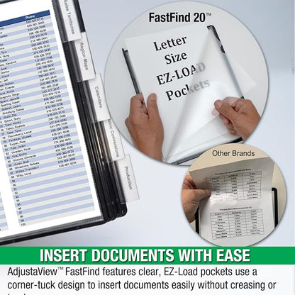Ultimate Office AdjustaView FastFind 10-Pocket Desktop Reference Display - Image 5