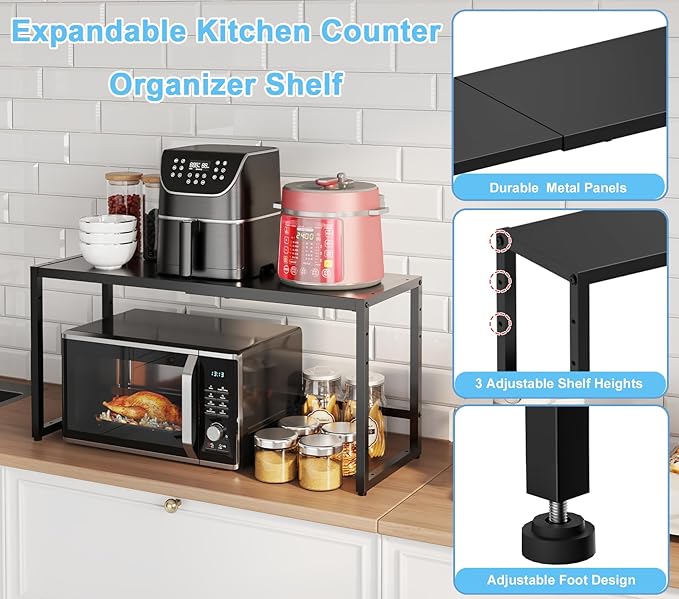 Expandable 150 LBS Heavy Duty Storage Shelves, Metal Shelving Unit - Image 6