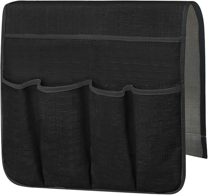 IPENNY Cotton Linen Sofa Couch Remote Control Holder Chair Armrest Caddy Pocket - Image 4