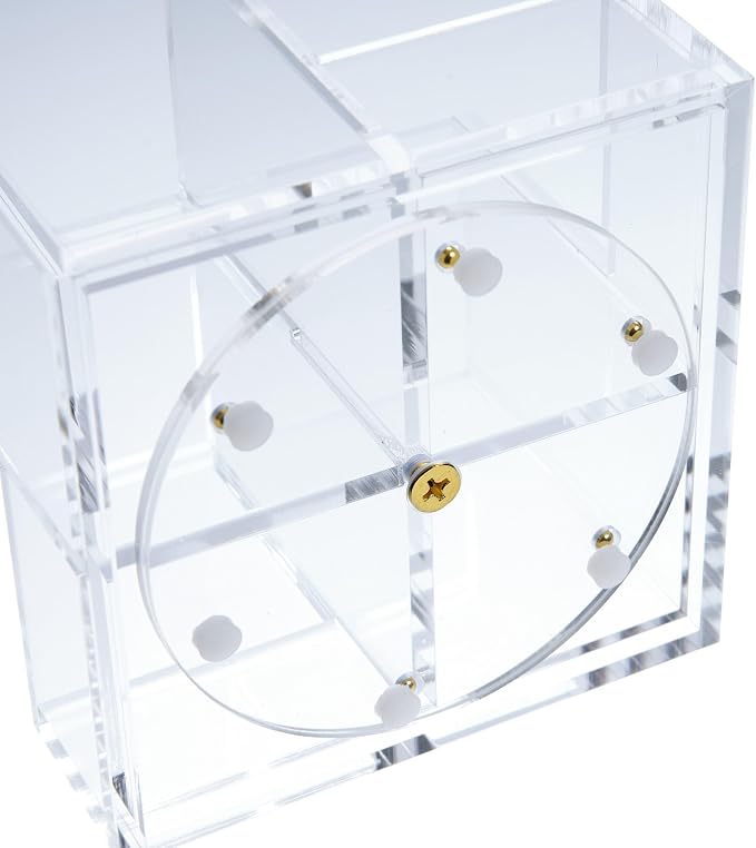 Gartner Studios 360 Degree Rotating Acrylic Carousel Pen Holder, 5” x 5” - Image 2