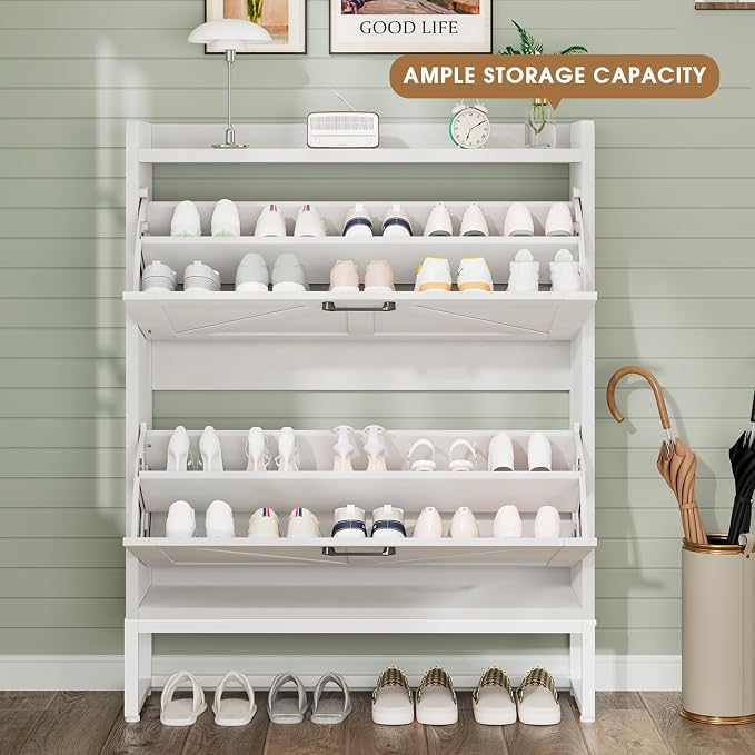GRUSIGN Shoe Cabinet, Shoe Storage Cabinet - Image 3
