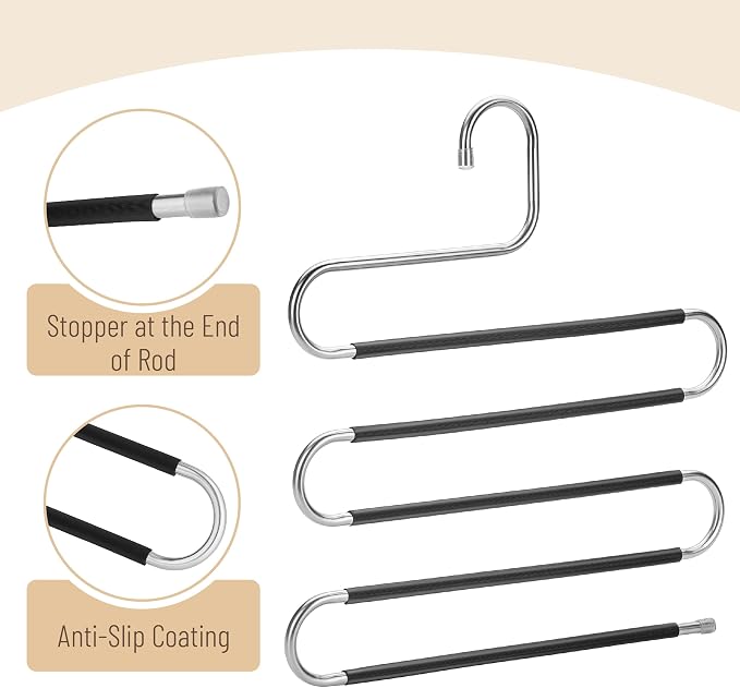 Mr. Pen- Pants Hangers Space Saving, 5 Pack, Pant Hangers Space Saving | Hangers - Image 5