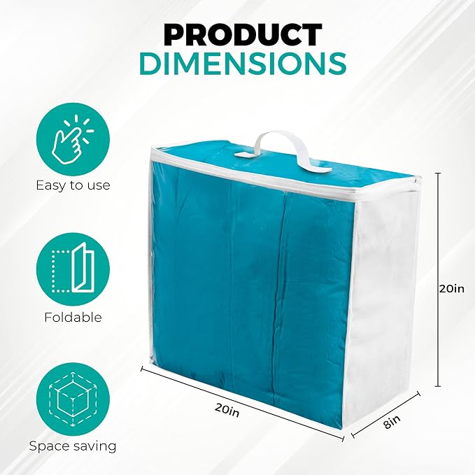 6 pack Clear Plastic Storage Bag - Image 4
