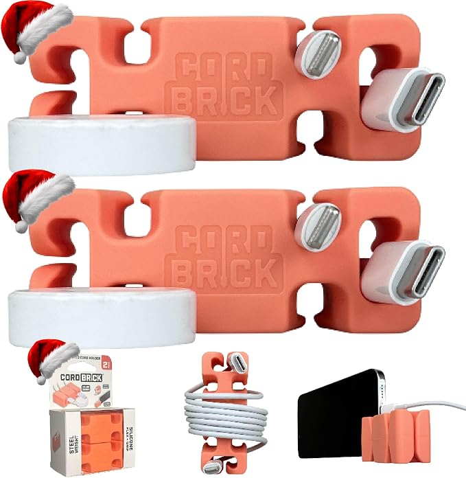 CordBrick Stocking Stuffers for Adults Cord Management Weighted Cord Holder by CordBrick