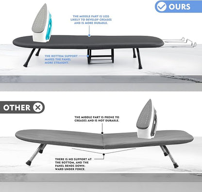 BiJun Small Ironing Board, Foldable Table Top Ompact Portable Mini Ironing - Image 5