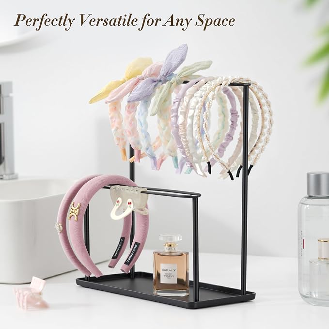 Headband Holder Organizer Metal 2-Tier - Image 6