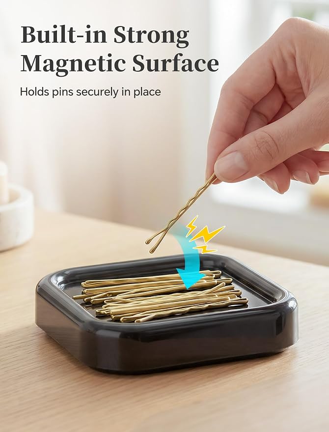 NiHome 2 Pcs Magnetic Bobby Pin Holder - Image 2