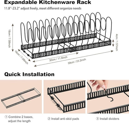 Housolution Pot and Pan Organizer Rack - Image 5
