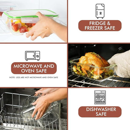 Razab 35 Pc Set Glass Food Storage Containers - Image 4