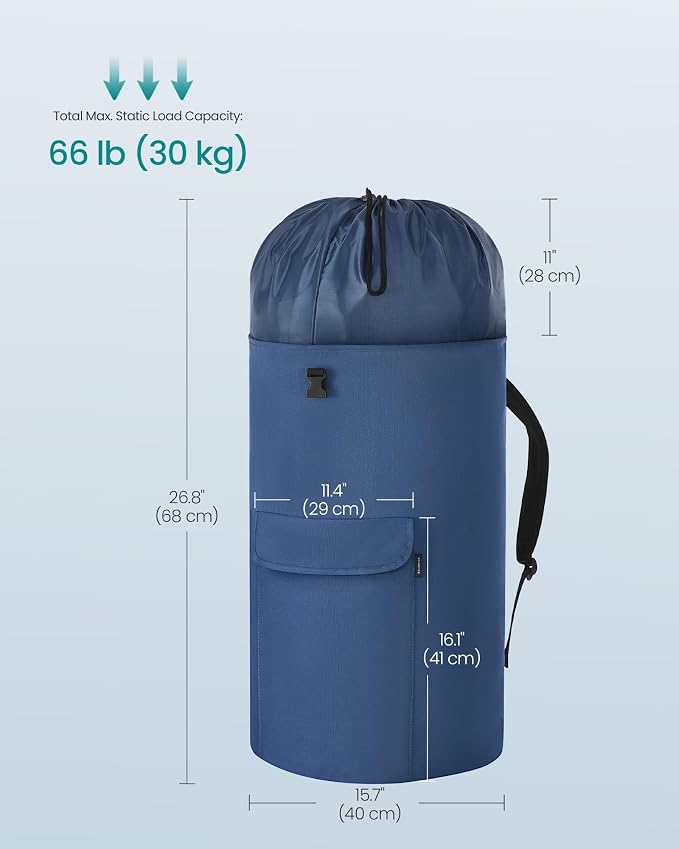 SONGMICS Laundry Bag, Laundry Backpack 31.7 Gallons, Heavy-Duty, Large - Image 6