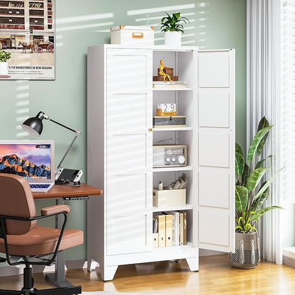 Letaya 71" H Metal Storage Cabinet - Image 5