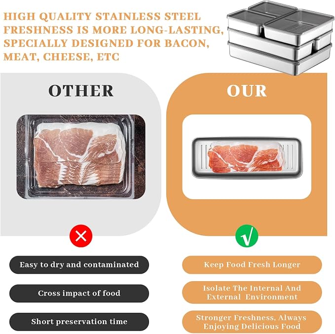 Hushee 6 Pack Bacon Cheese Container - Image 5
