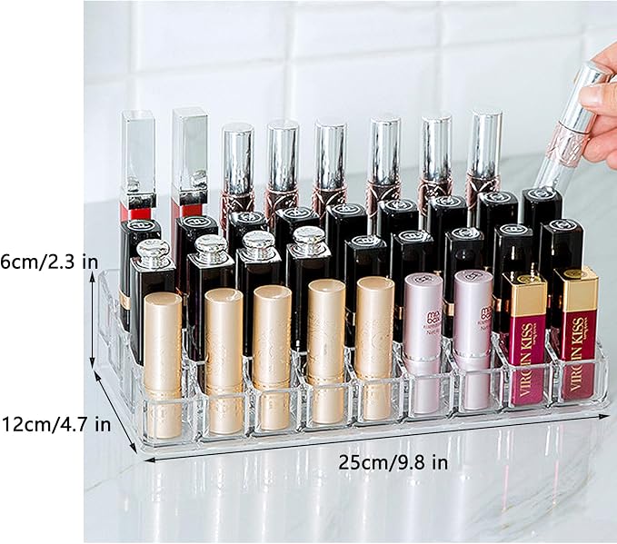 LEILIN 36 Slot Lipstick Drawer Organizer Lip Gloss Storage Essential Oil Holder - Image 4