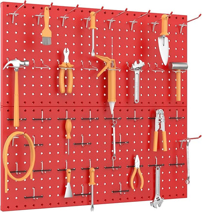 TORACK Metal Pegboard Wall Organizer 24" x 24" or 12" x 48" - Image 2