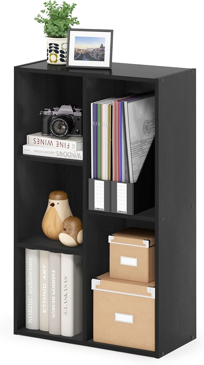 Furinno LUDER Book Shelf, 5-Cube Bookshelf, Easy Assembly Bookcase - Image 4