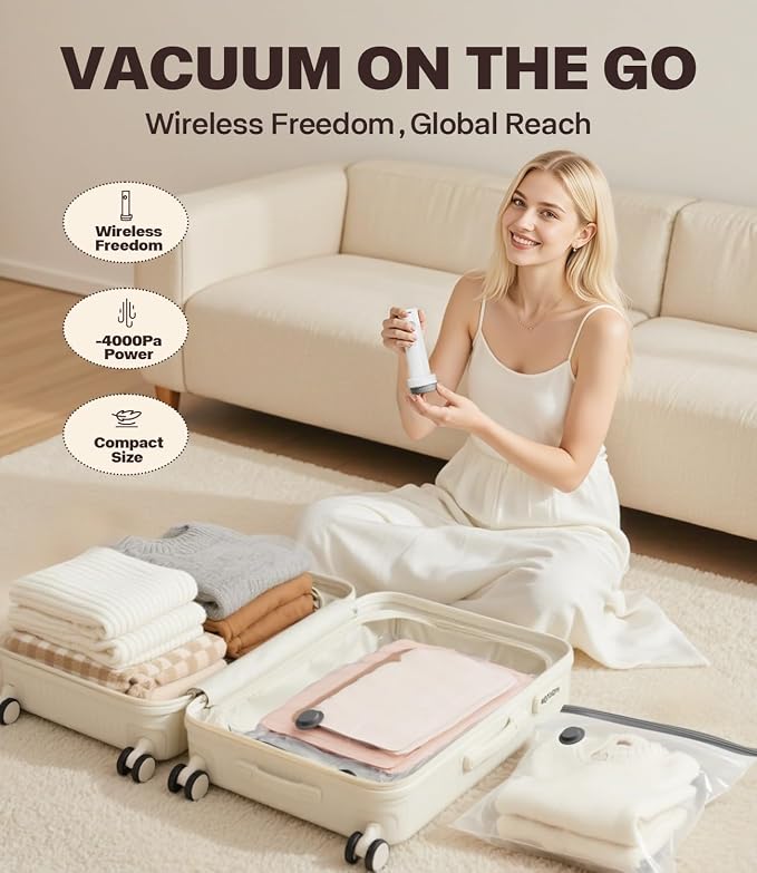 Vacuum Seal Bags with Rechargeable Pump - Image 2