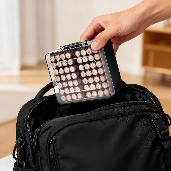 FULLCASE Battery Storage Organizer Box, Holder Container - Image 9
